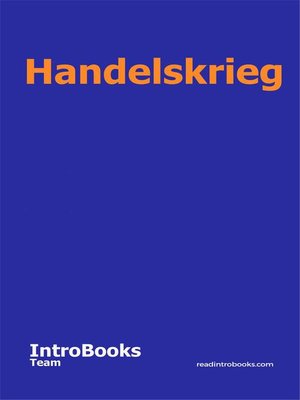 cover image of Handelskrieg